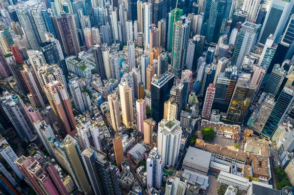 Central Hong Kong Abril 2019 Vista Aérea Ciudad Hong Kong — Foto de Stock