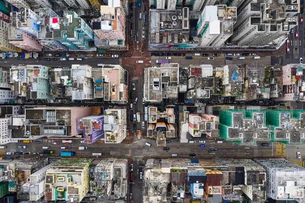 シャム シュイ 2019 香港市街地の航空写真 — ストック写真