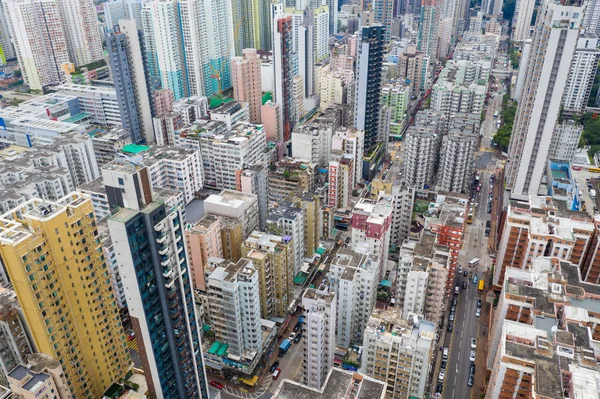 Sham Shui Hongkong Květen 2019 Hong Kong Centrum Města Shora — Stock fotografie