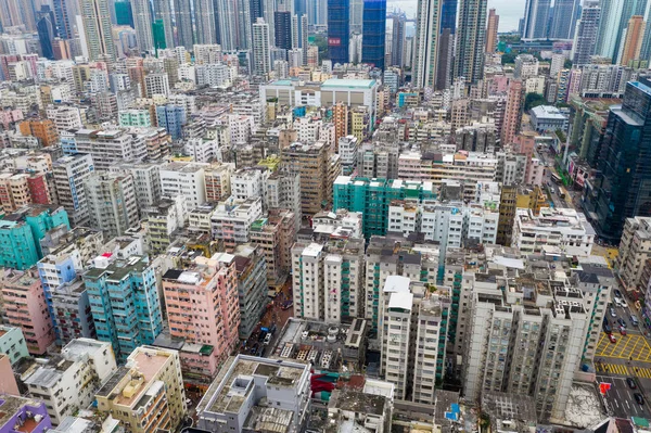 Sham Shui Hong Kong Maj 2019 Top Över Hong Kongs — Stockfoto