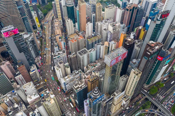 Causeway Bay Hong Kong Maggio 2019 Vista Dall Alto Del — Foto Stock