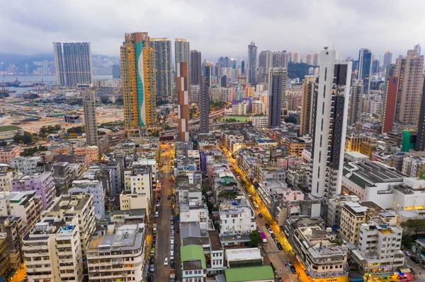 Kwa Wan Χονγκ Κονγκ Μαΐου 2019 Κορυφαία Θέα Της Πόλης — Φωτογραφία Αρχείου