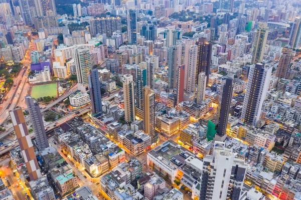 Kowloon City Hong Kong Mei 2019 Bovenaanzicht Van Stad Hong — Stockfoto