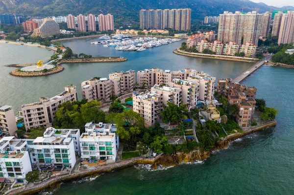 Tuen Mun Hongkong Maja 2019 Widok Lotu Ptaka Złote Wybrzeże — Zdjęcie stockowe