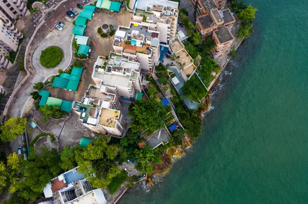 Tuen Mun Hong Kong Mayo 2019 Vista Aérea Costa Dorada — Foto de Stock