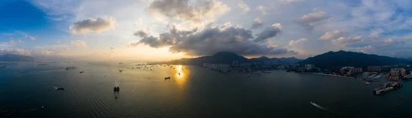 Tuen Mun Hong Kong Maio 2019 Vista Aérea Costa Dourada — Fotografia de Stock