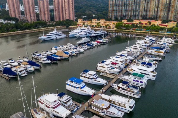 Tuen Mun Hongkong Maja 2019 Widok Lotu Ptaka Złote Wybrzeże — Zdjęcie stockowe