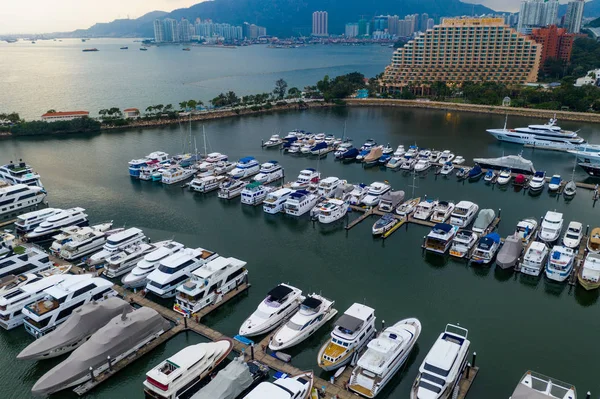 Tuen Mun Hongkong Maja 2019 Widok Lotu Ptaka Złote Wybrzeże — Zdjęcie stockowe