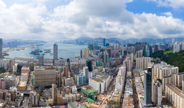 Kwa Wan Hong Kong Mai 2019 Draufsicht Auf Das Wohnviertel — Stockfoto