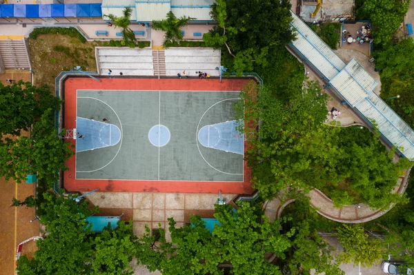 Lok Hong Kong Mai 2019 Ansicht Des Basketballfeldes — Stockfoto