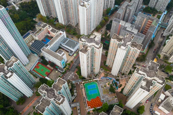 Lok Hong Kong May 2019 Top View Hong Kong Downtown — Stock Photo, Image