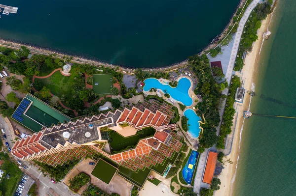 Tuen Mun Hong Kong Maio 2019 Vista Aérea Costa Dourada — Fotografia de Stock