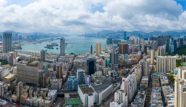 Kwa Wan Hong Kong Mayo 2019 Vista Superior Del Distrito —  Fotos de Stock