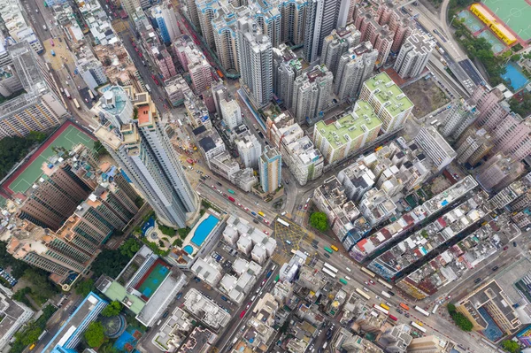 クワワン 香港へ 2019年5月17日 香港住宅街のトップビュー — ストック写真