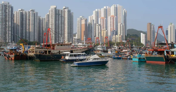 Абердин Гонконг Мая 2019 Года Порт Рыбацкой Гавани Гонконга — стоковое фото