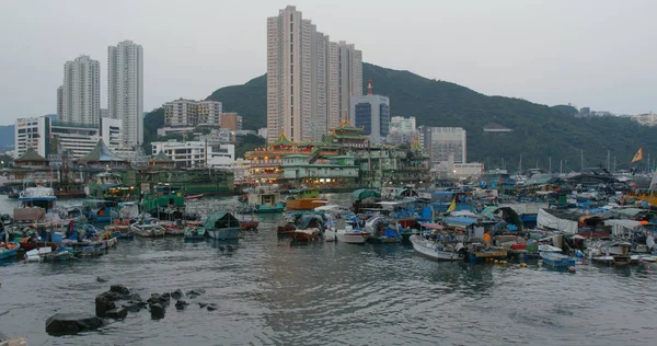 Aberdeen Hong Kong May 2019 Hong Kong Fishing Port Typhoon — Stock Photo, Image