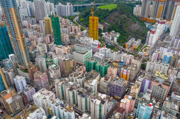 Sham Shui Hong Kong Mayo 2019 Vista Aérea Ciudad Hong —  Fotos de Stock