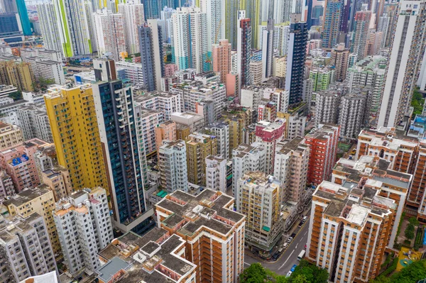 Sham Shui Hong Kong Mayo 2019 Vista Aérea Ciudad Hong —  Fotos de Stock