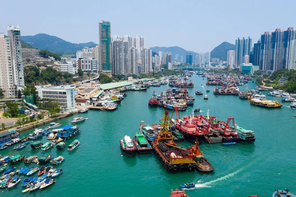 Абердін Гонконг Травня 2019 Вид Місто Гонконг — стокове фото