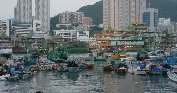 Aberdeen Hong Kong Mayo 2019 Puerto Pesquero Hong Kong Por — Foto de Stock