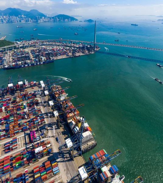 Kwai Chung Hong Kong Május 2019 Kwai Chung Cargo Terminál — Stock Fotó