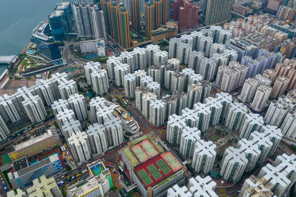 Hung Hom Hong Kong Maio 2019 Vista Superior Distrito Residencial — Fotografia de Stock