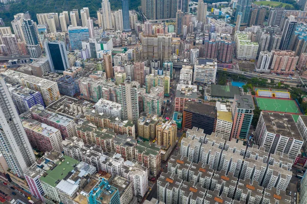 Till Kwa Wan Hong Kong Maj 2019 Flygfoto Hong Kong — Stockfoto