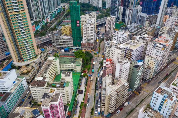 Sham Shui Hong Kong Mayo 2019 Vista Superior Ciudad Hong —  Fotos de Stock