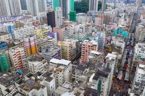 Sham Shui Hongkong Květen 2019 Pohled Hongkongské Městské Město — Stock fotografie