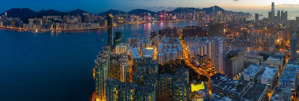 Hung Hom Hongkong Maja 2019 Widok Góry Hong Kong Dzielnicy — Zdjęcie stockowe