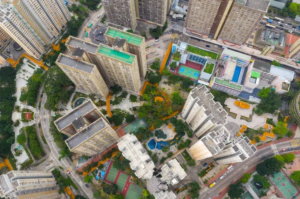 Kwa Wan Hong Kong Mayo 2019 Vista Superior Ciudad Del — Foto de Stock