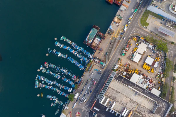 Chai Wan Hong Kong Maio 2019 Vista Aérea Centro Cidade — Fotografia de Stock