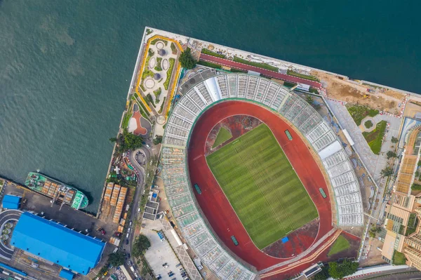 Chai Wan Hong Kong Mayo 2019 Vista Aérea Del Estadio —  Fotos de Stock