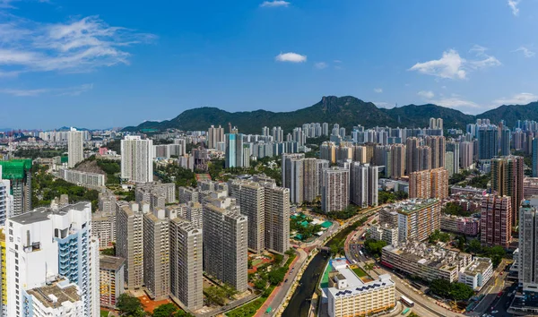 Wong Tai Sin Hong Kong Mayo 2019 Hong Kong Skyline — Foto de Stock