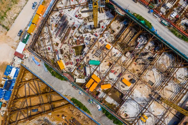 Kai Tak Hong Kong Maio 2019 Vista Superior Canteiro Obras — Fotografia de Stock