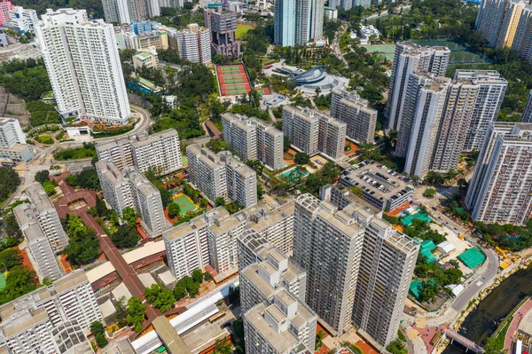 Wong Tai Sin Hong Kong Mayo 2019 Vista Aérea Ciudad —  Fotos de Stock