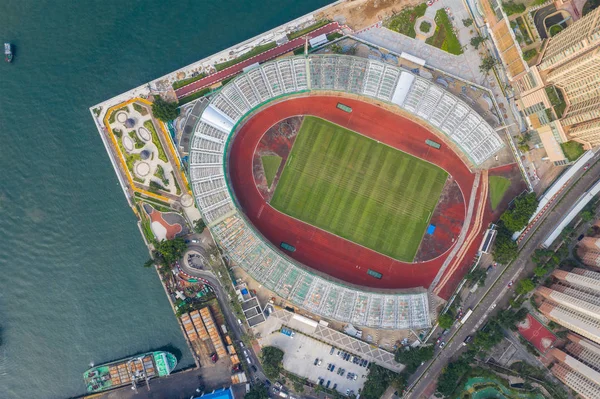 Chai Wan Hongkong Květen 2019 Vzdušný Pohled Hongkong Sportovní Stadion — Stock fotografie