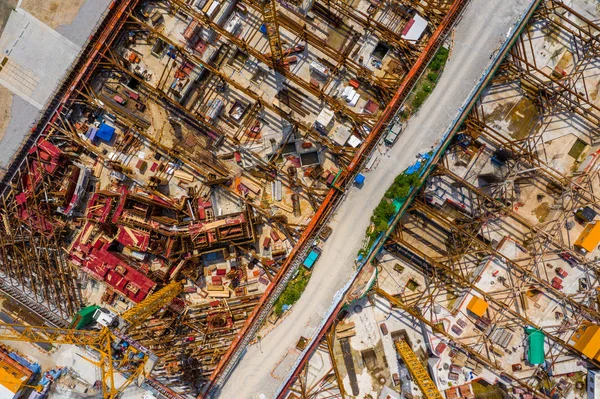 カイタク 2019年5月12日 香港建設現場のトップビュー — ストック写真