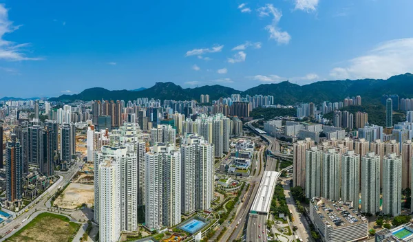 Kai Tak Hong Kong Mayo 2019 Vista Aérea Ciudad Hong —  Fotos de Stock