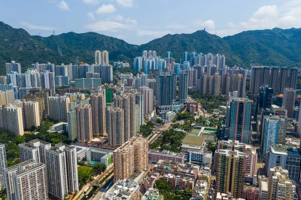 Wong Tai Sin Hong Kong Mayo 2019 Vista Aérea Ciudad —  Fotos de Stock