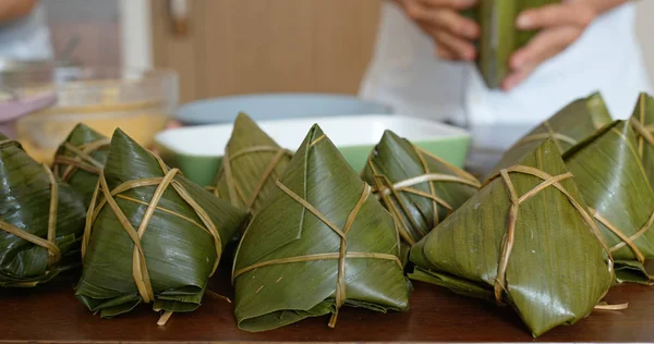 Traditionele Rijst Dumplings Voor Dragon Boat Festival — Stockfoto