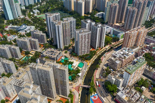 Wong Tai Sin Hong Kong Maio 2019 Vista Aérea Cidade — Fotografia de Stock