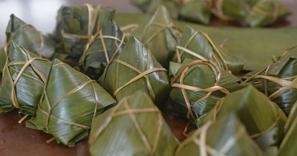 Traditionele Rijst Dumplings Voor Dragon Boat Festival Zelfgemaakte Thuis — Stockfoto