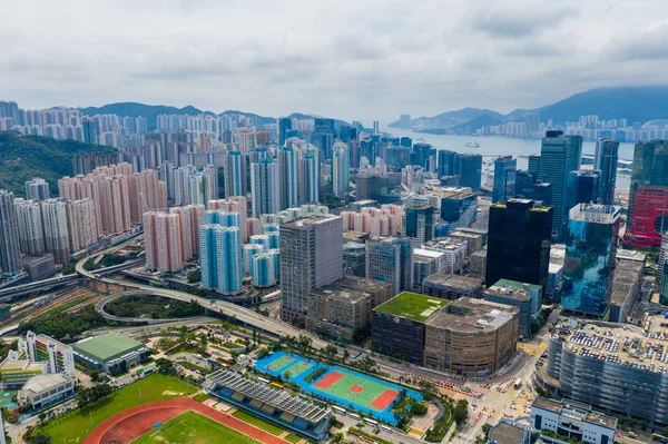 Kowloon Bay Hong Kong Mayo 2019 Vista Aérea Ciudad Hong —  Fotos de Stock