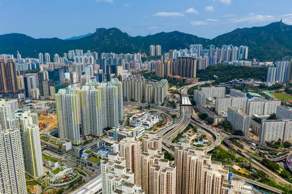 Kowloon Bay Hong Kong Mayo 2019 Vista Aérea Ciudad Hong —  Fotos de Stock