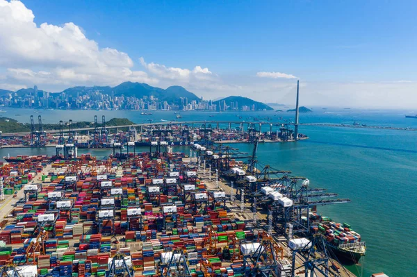 Kwai Chung Hong Kong Maio 2019 Kwai Chung Cargo Terminal — Fotografia de Stock