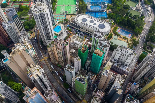 Козвей Бей Гонконг Червня 2019 Вид Вершину Міста Гонконг — стокове фото