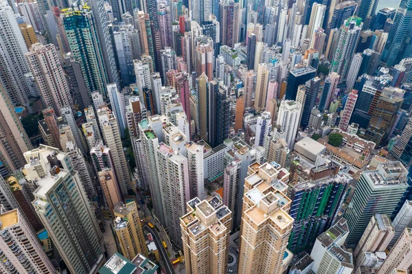 Central Hong Kong Kwietnia 2019 Widok Góry Miasto Hongkong — Zdjęcie stockowe