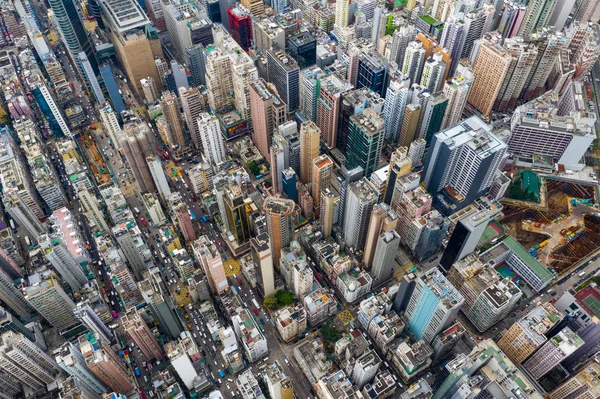 Mong Kok Hong Kong Mayo 2019 Vista Superior Ciudad Hong — Foto de Stock