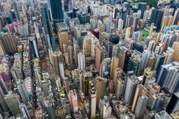 Central Hong Kong Kwietnia 2019 Widok Góry Miasto Hongkong — Zdjęcie stockowe